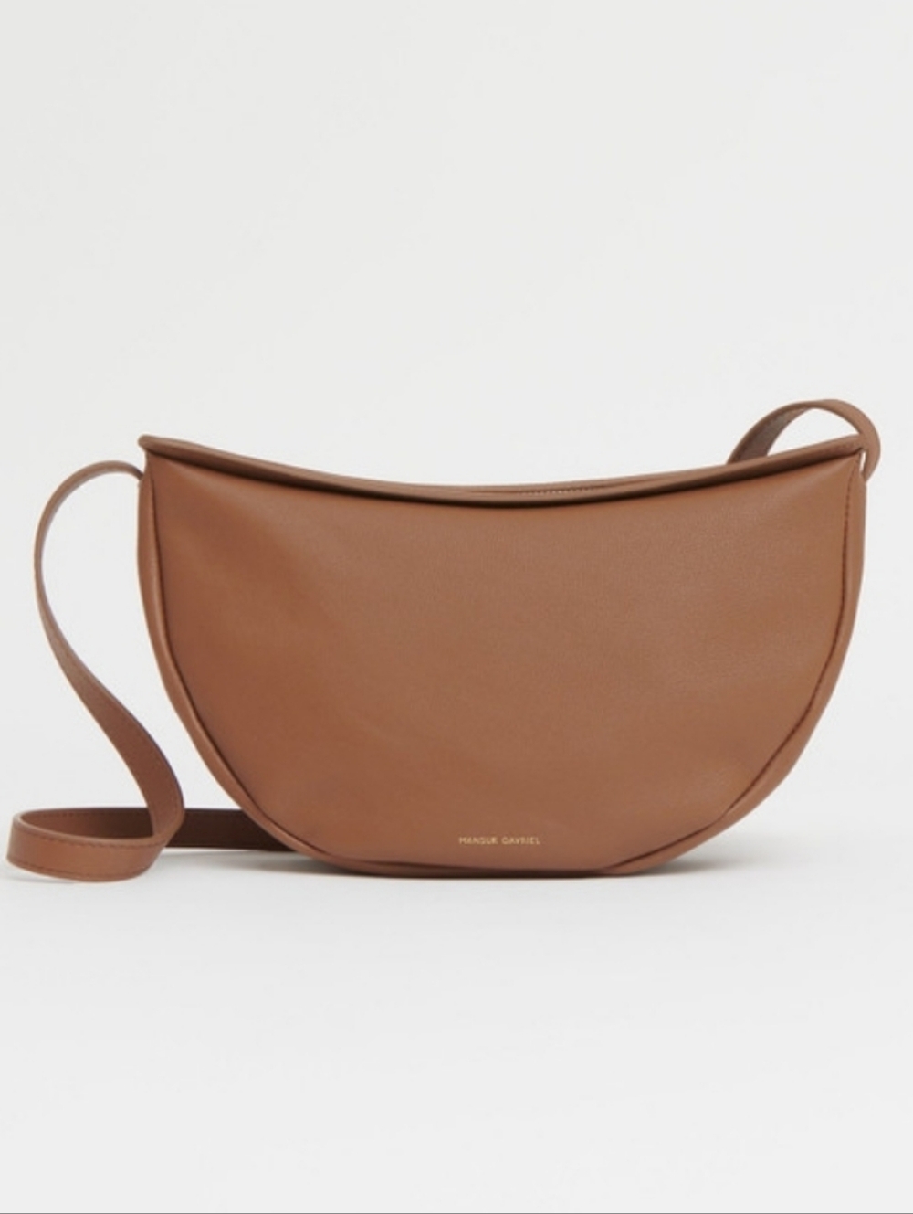 Mansur Gavriel The Moon Sling Tan Tumbled Grained Leather Bag Crossbody